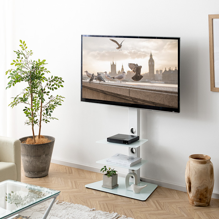 壁寄せテレビスタンド Varial(バリアル) 3段棚タイプ | 家具