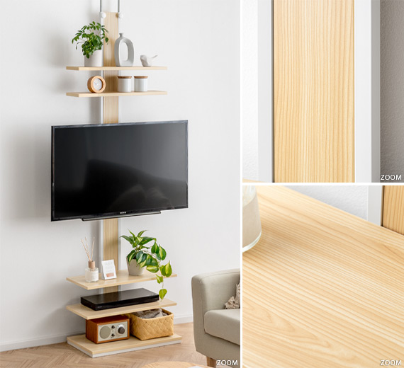 壁掛け風つっぱりテレビスタンド MOLLY(モリー) | 家具・インテリア