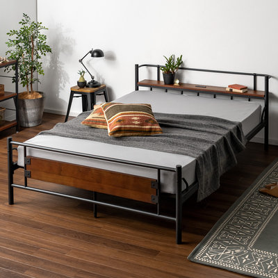 1人でも2人でも使える人気のダブルベッド。家具・インテリア通販