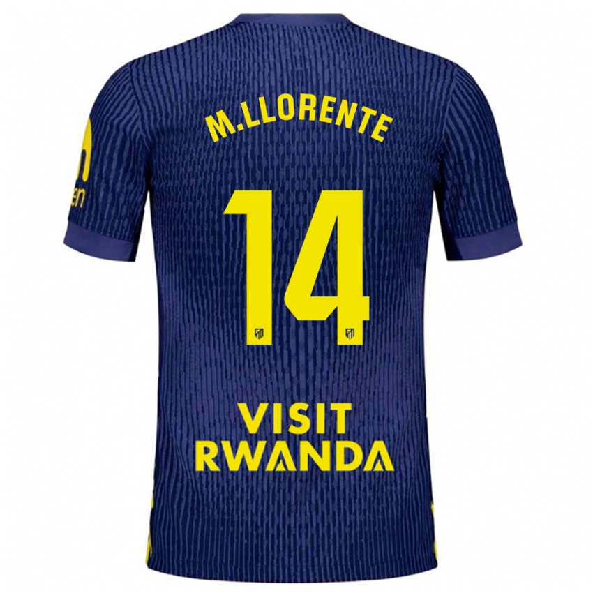 メンズマルコス・ジョレンテ#14紺黄アウェイシャツ2025/26ジャージー