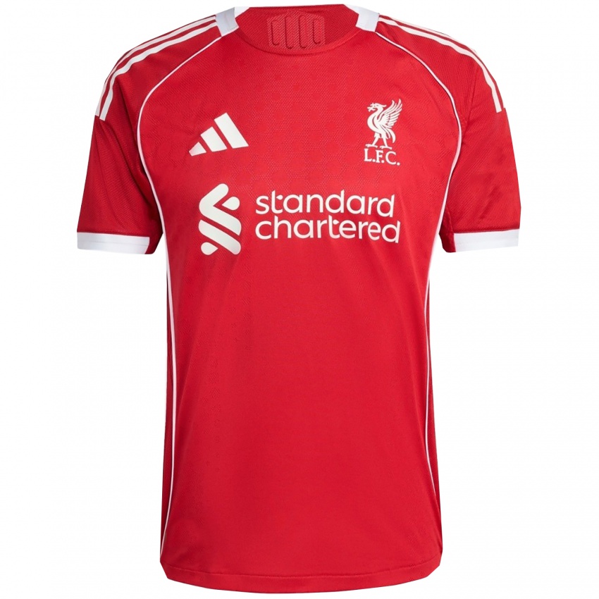 メンズディオゴ・ジョッタ#20レッド ホワイトホームシャツ2025/26