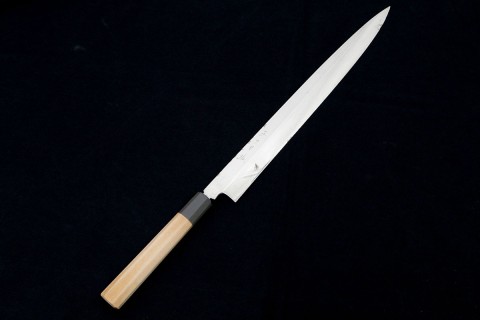 白木健一 勘所切付包丁 尺 本焼 箱付き 刀身 λA6344-2L2A | 無銘