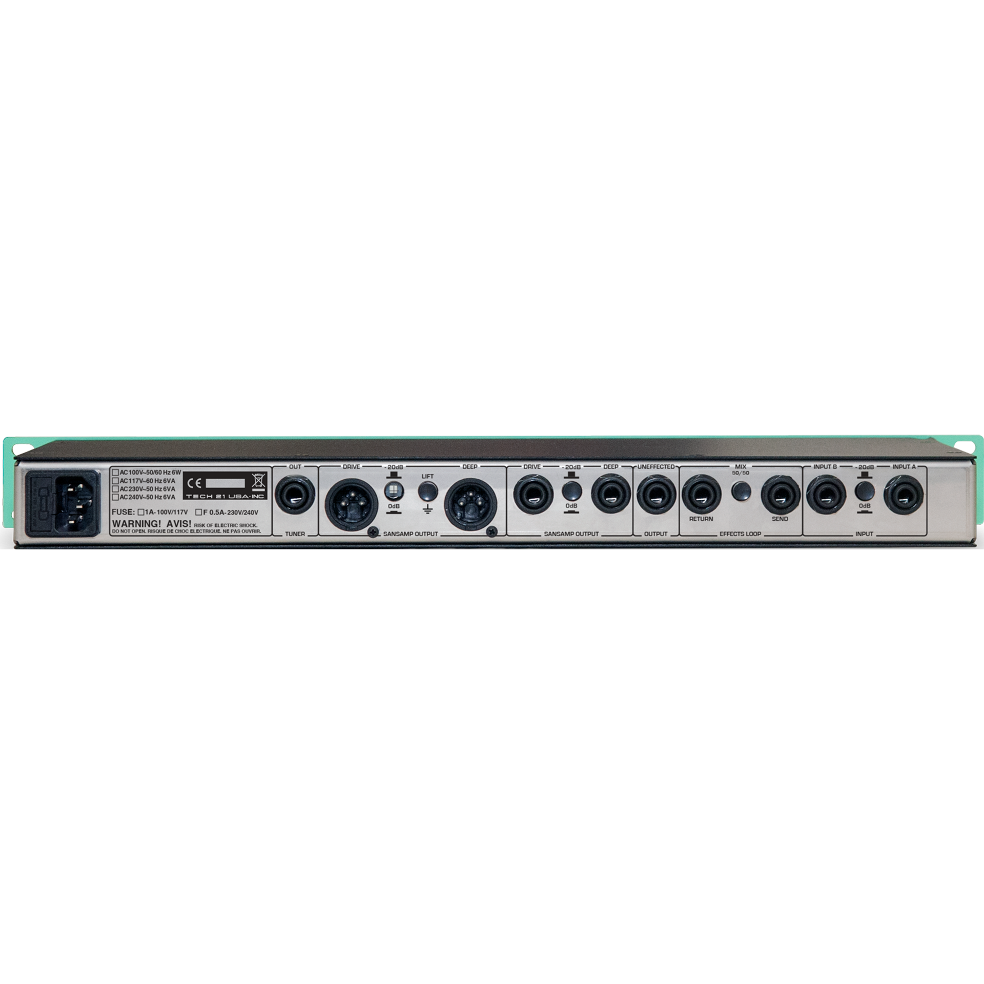 TECH 21 GED-2112 Geddy Lee Signature SansAmp Rackmount Bass Preamp