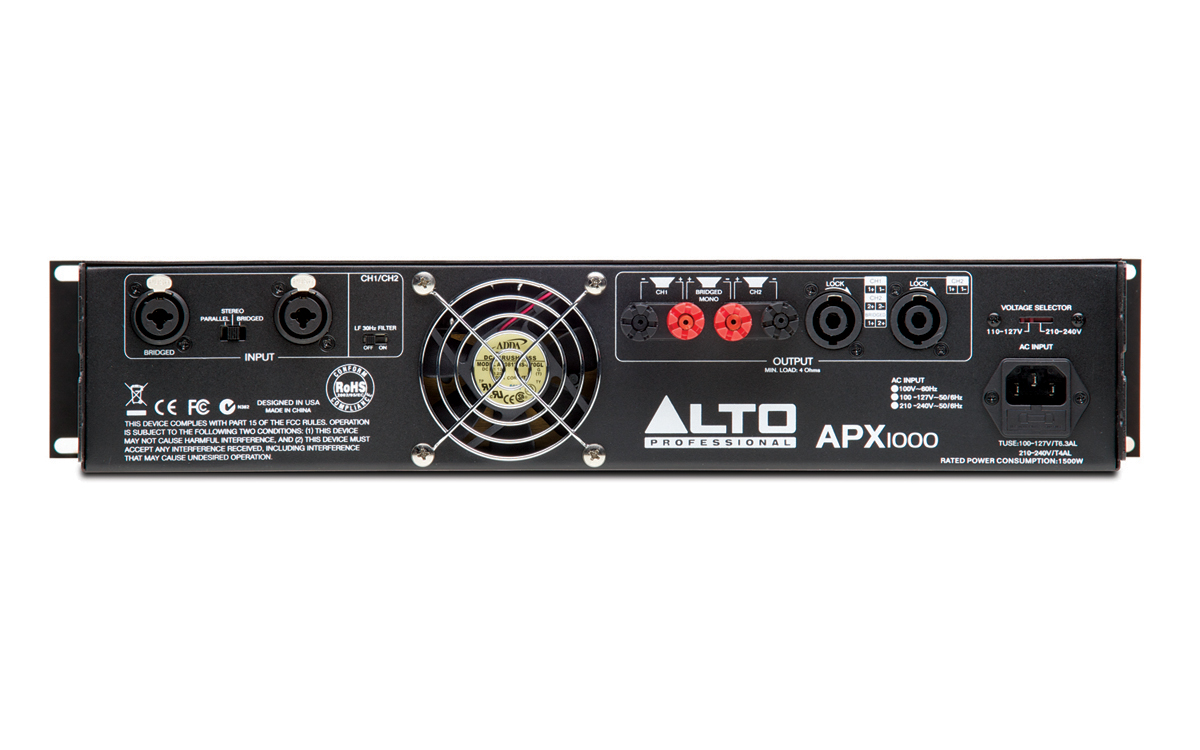 ALTOパワーアンプAPX1000 Alto Professional - LEGACY AMPLIFIERS Series > APX1000