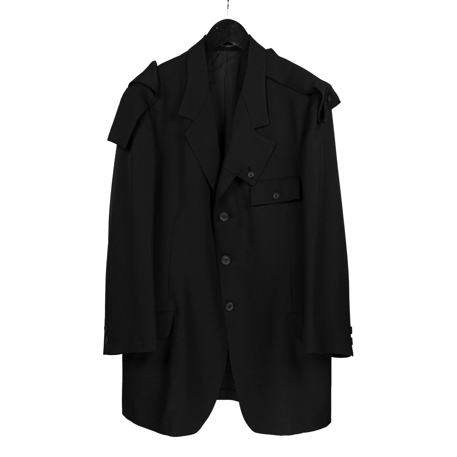 yohji yamamoto - pour homme 四角タブ付Jギャバ / HG-J18-100