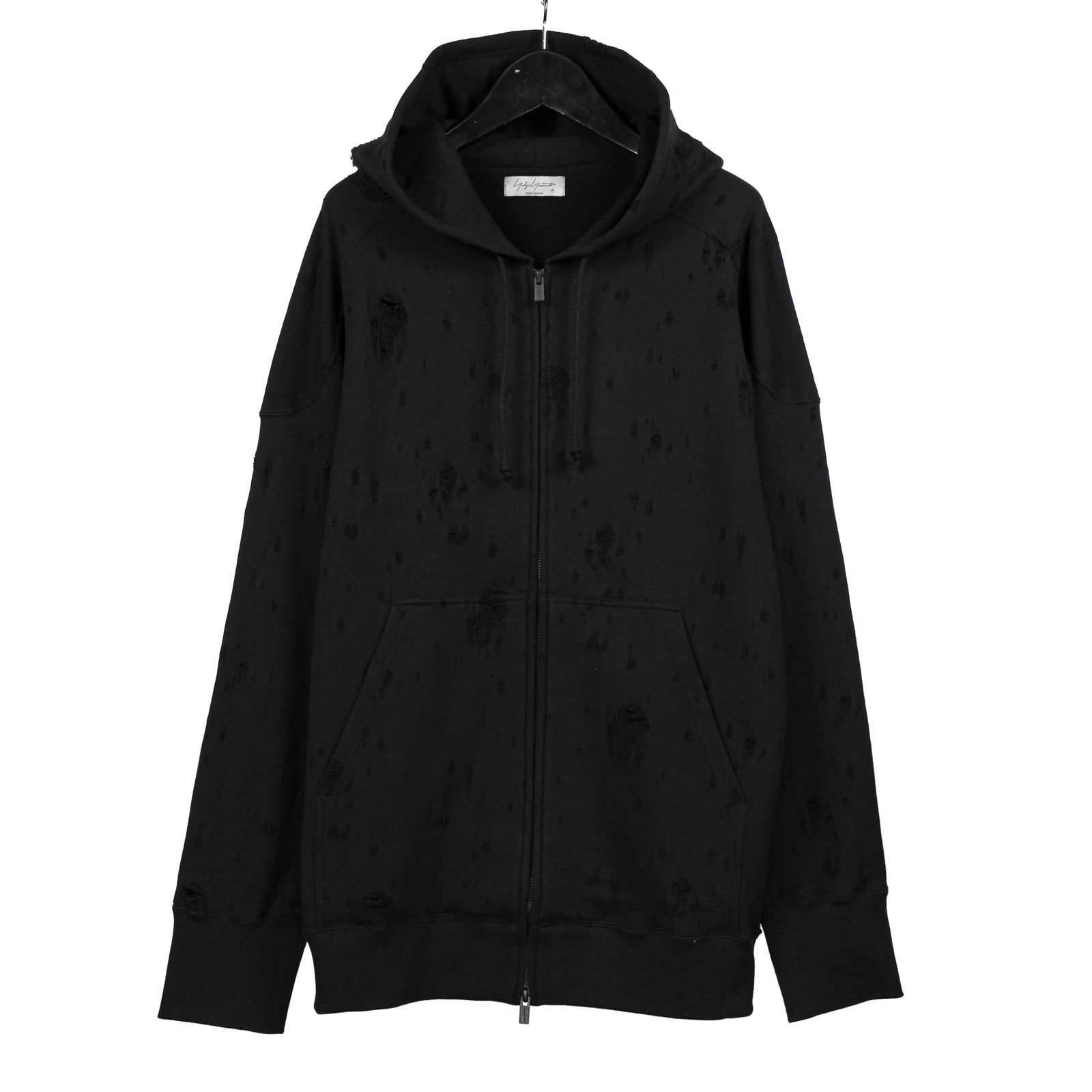 yohji yamamoto - pour homme | 肩きりかえZIPフーディー (メンズ
