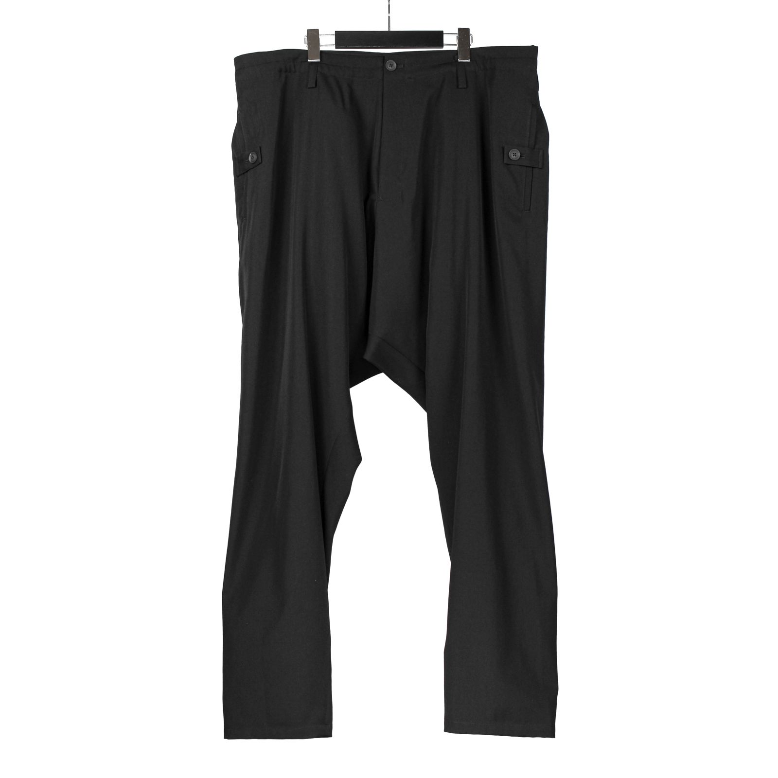 yohji yamamoto - pour homme | 細サルエルP (メンズ) / シワギャバ