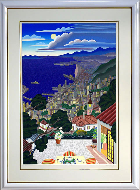 トーマスマックナイト 神戸の街並み 絵画 THOMAS McKNIGH トーマス