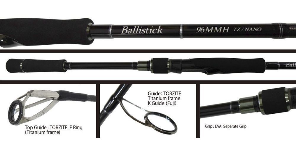 YAMAGA Blanks Ballistick 102MH TZ/NANO Spinning Rod 4571584100395
