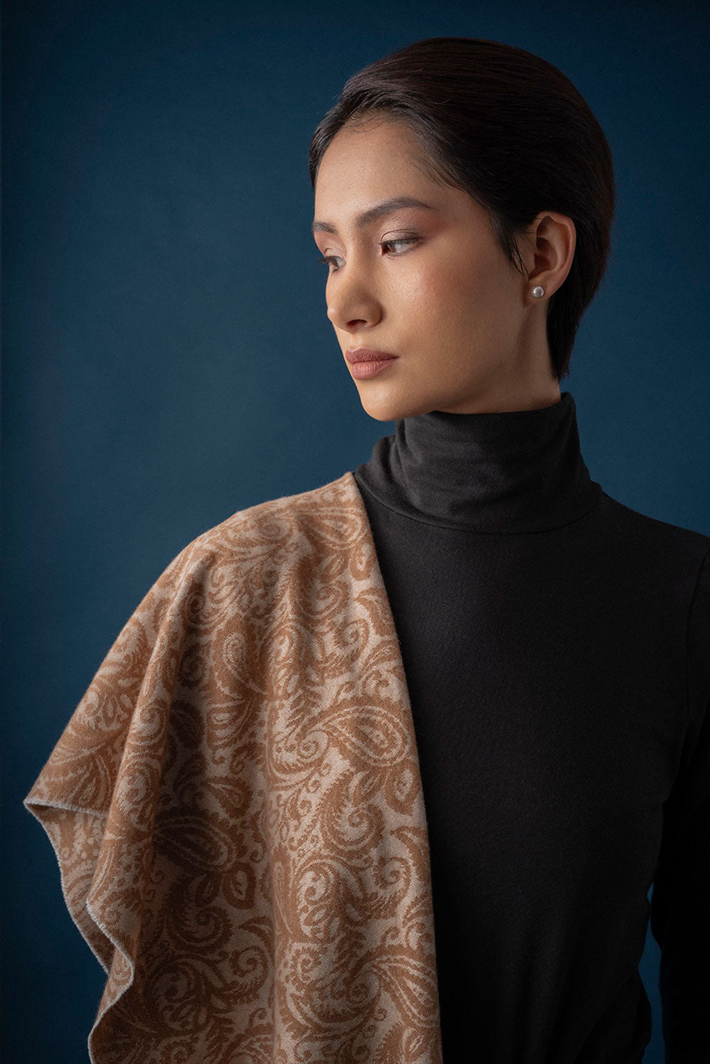 Coppet Jacquard Vicuna & Cashmere Scarf – Alpaca Collections