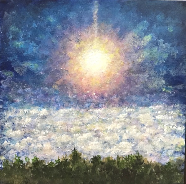 太陽と雲海」 by コロネ｜Artmeter｜暮らしを彩るアートが、きっと見つかる