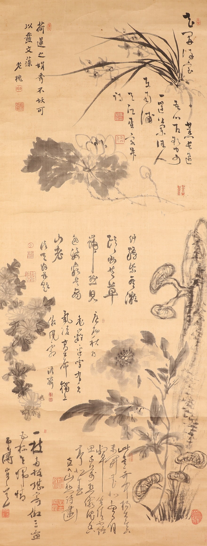 掛軸 山中信天翁 画賛 木箱 2-44 掛軸 山中信天翁 画賛 木箱 2-44