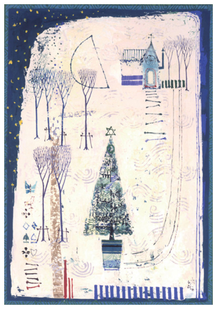 早川義孝 絵画(ダイヤモンド・スクリーニング) 小箱の中の夜 3923