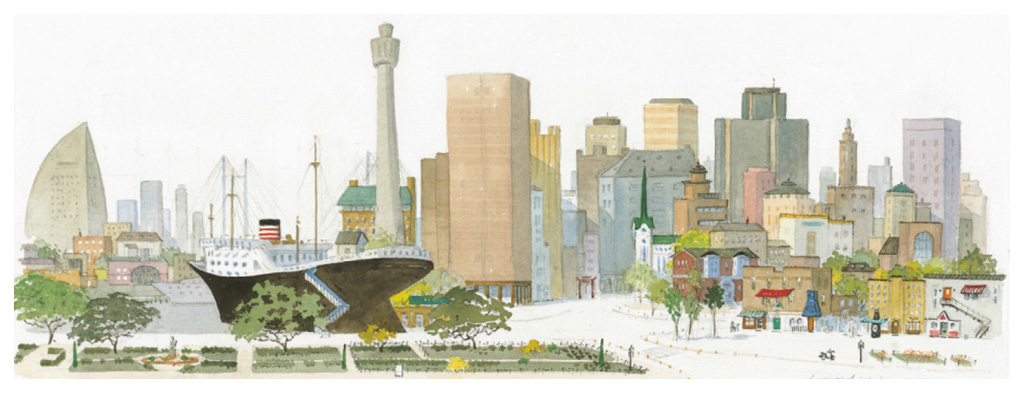 レオナルド・ウエーバー 絵画 (版画/ジクレー) 横浜Ⅱ 3966|アート