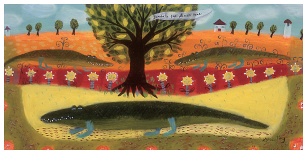 カレン・ホイプティング 絵画 (版画/ジクレー) Under the Lemon Tree