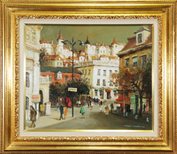 内田晃 「マドリード風景」 油彩8号｜【Arts Ship】のむら画廊