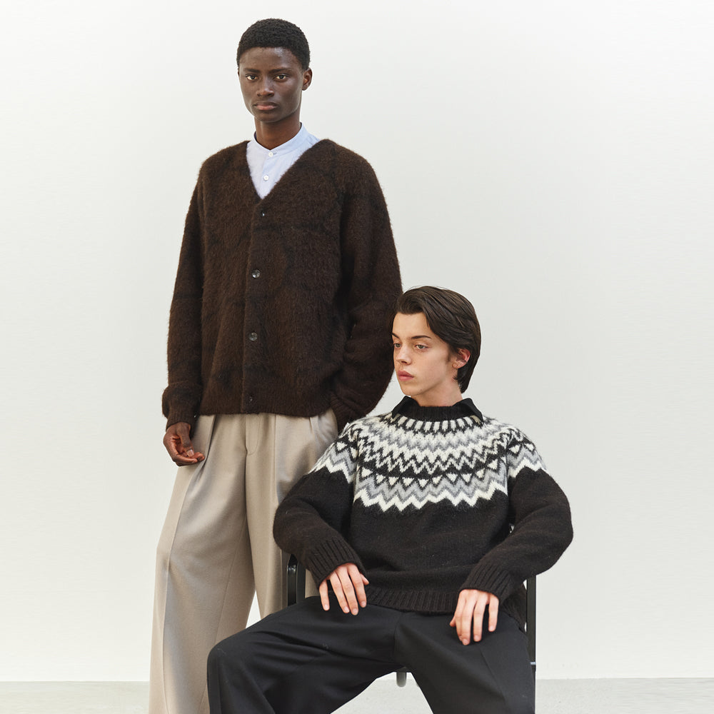 MARKAWARE(マーカウェア) - SNOW PATTERN JUMPER NATURAL COLOR ALPACA