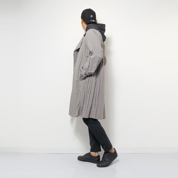 C/Nタイプライターワッシャー ダブルブレストロングコート - KAZUYUKI