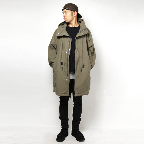 KAZUYUKI KUMAGAI C/Nミリタリーバックサテン モッズコート KC62-028