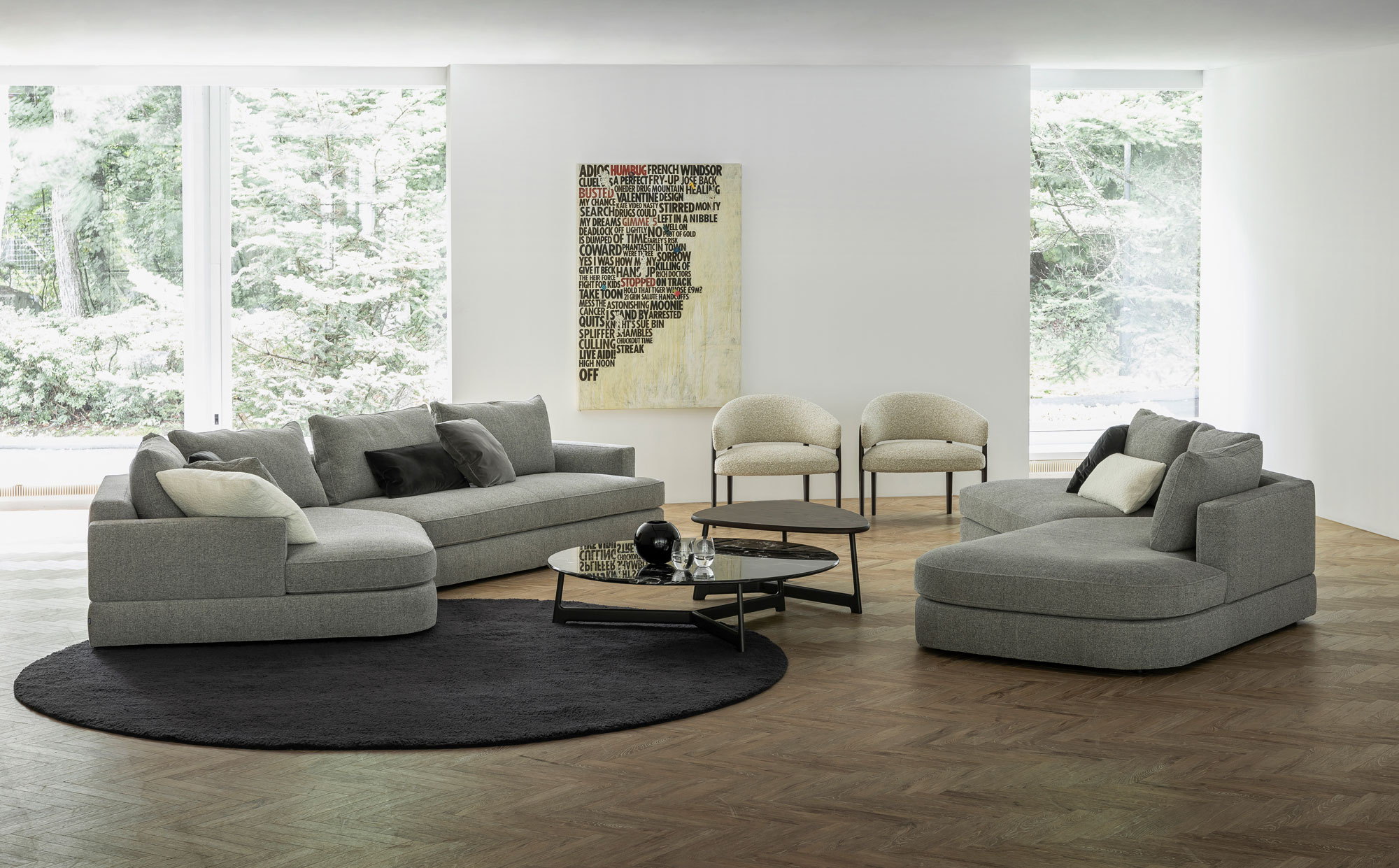 arflex アルフレックス PU オットマン 本革 ブラウン 【公式通販】