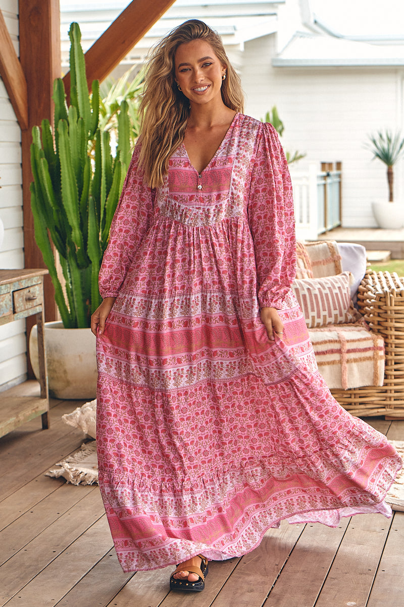 Meadow Maxi Dress- Rose Blossom – Arizonia Rose