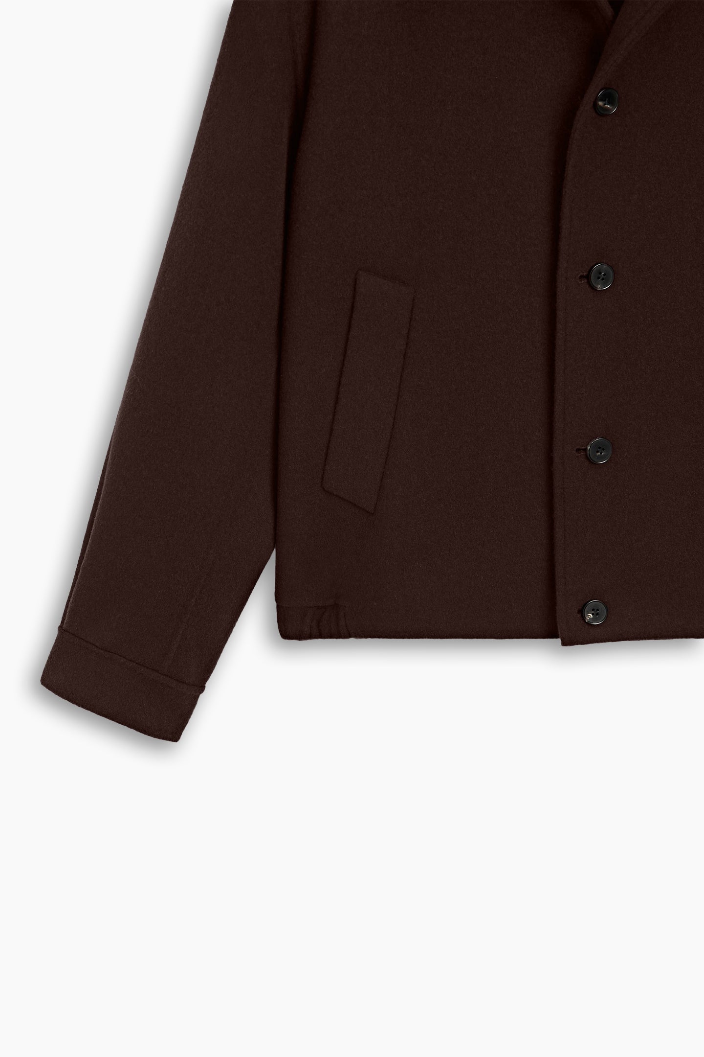 Dark Brown Plain Wool Jacket – ASTA ARAY