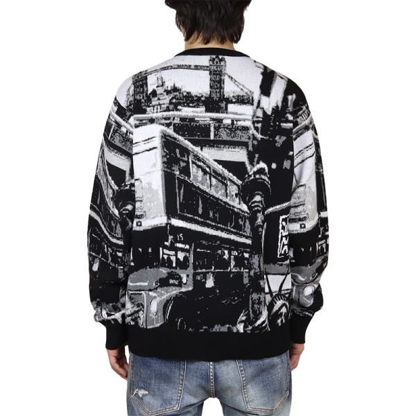 WORLDWIDE COMMUTER SWEATER KN00558 セーター ニット|HUF|ストリート