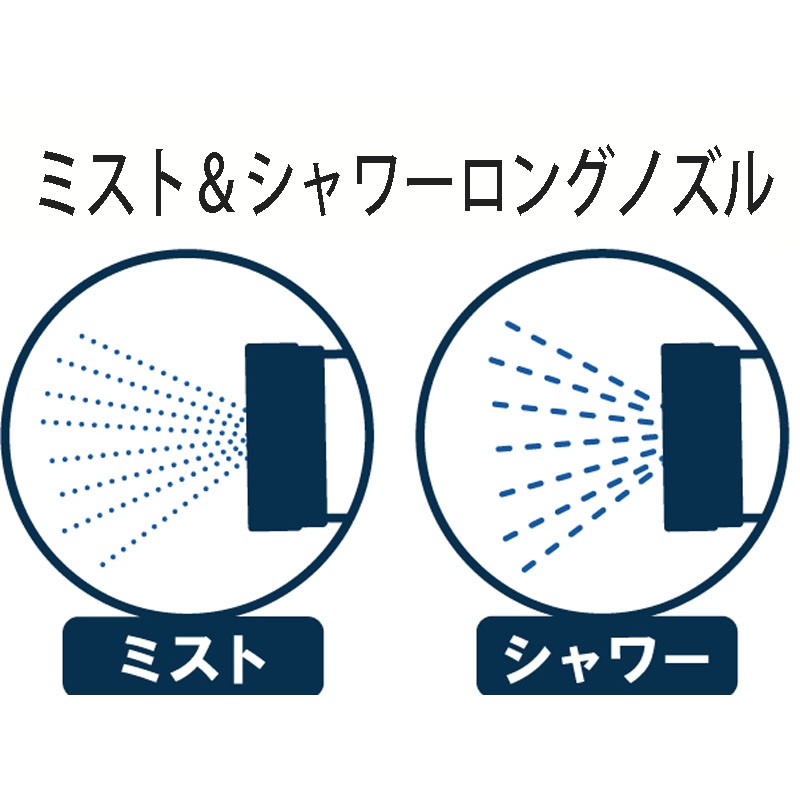 ミスト＆シャワーロングノズル ブルー| 製品情報 | 浅香工業株式会社