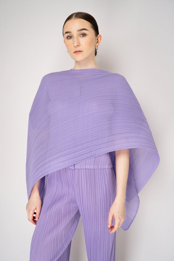 Pleats Please Issey Miyake Madame-T April Shawl in Lilac – Ashia Mode