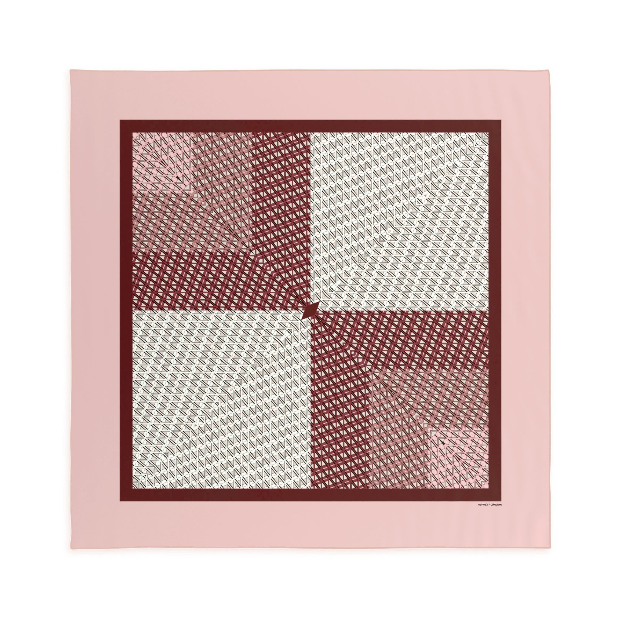 幾何学模様のシルクスカーフ – Asprey London