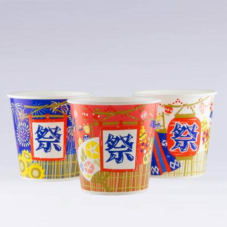SM-400PP お祭り太郎アソート3｜カキ氷用紙コップ 403ml(14オンス