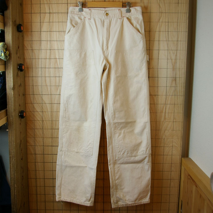 古着USA製カーハートダブルニーペインターパンツ(オフホワイト