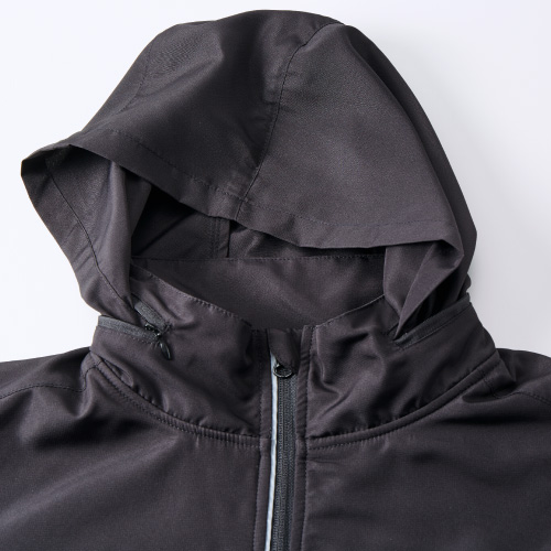 マイクロリップストップ フードイン ジャケット（裏フリース