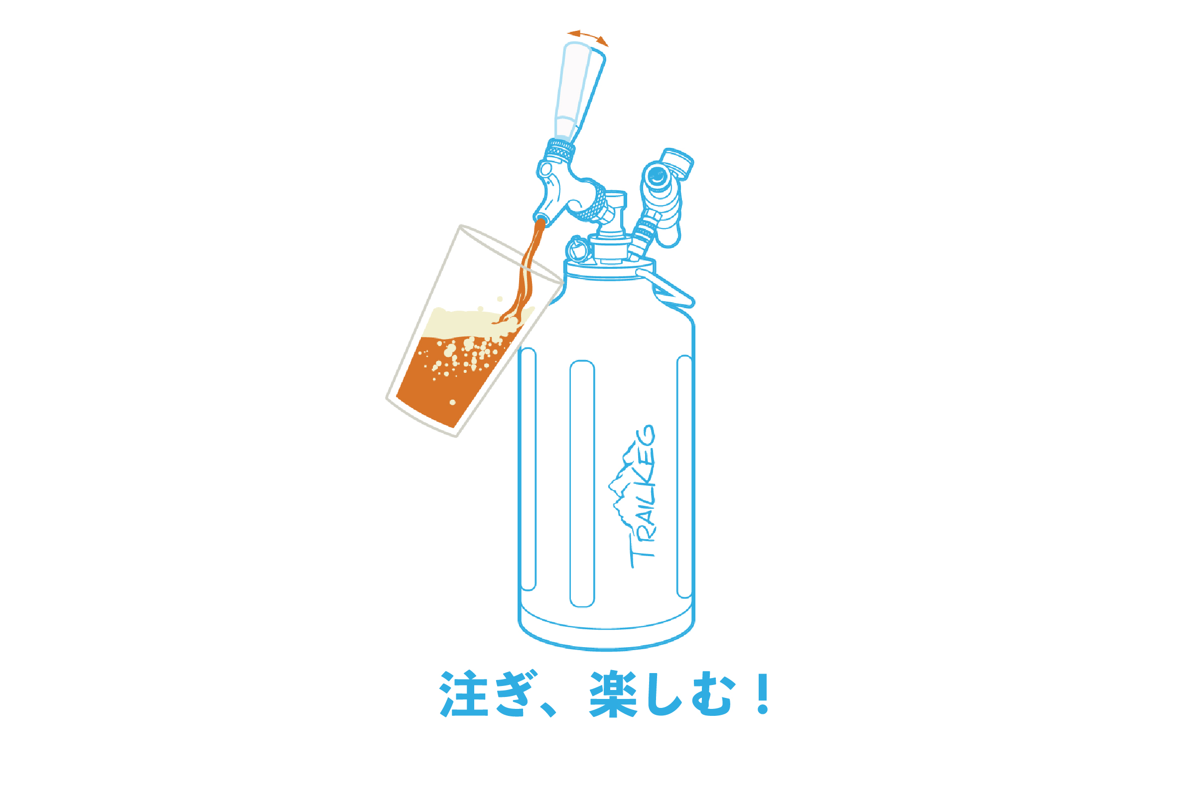 究極のポータブルビールサーバー「TrailKeg トレイルケグ