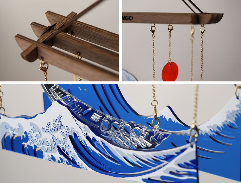 日本を代表する浮世絵作品「葛飾北斎 - 神奈川沖浪裏」を インテリア