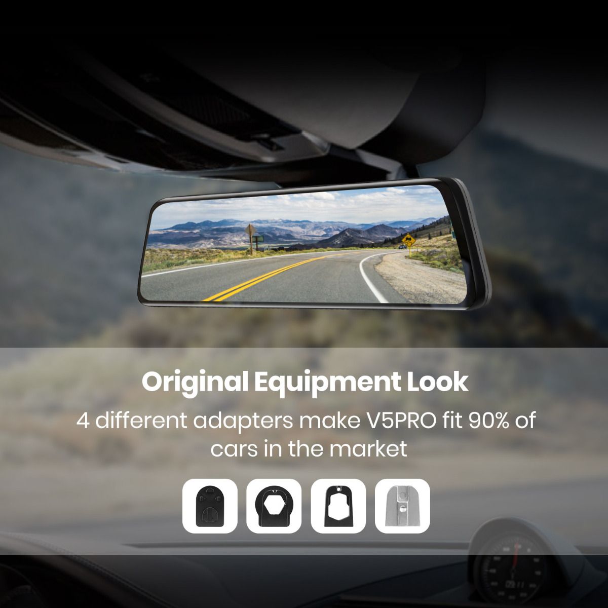 V5 Pro 1080P Rear View Mirror Dash Cam with Full HD & GPS – AUTO-VOX