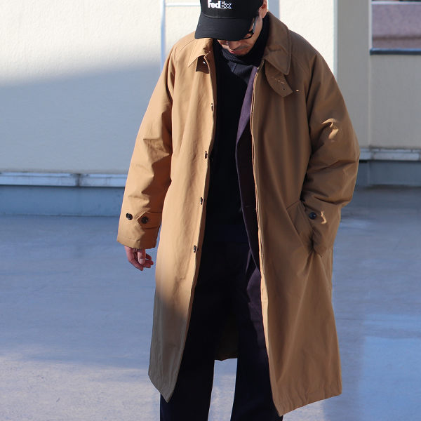 Teflon（テフロン）60/40クロス サーモライト 中綿 ステンカラーコート