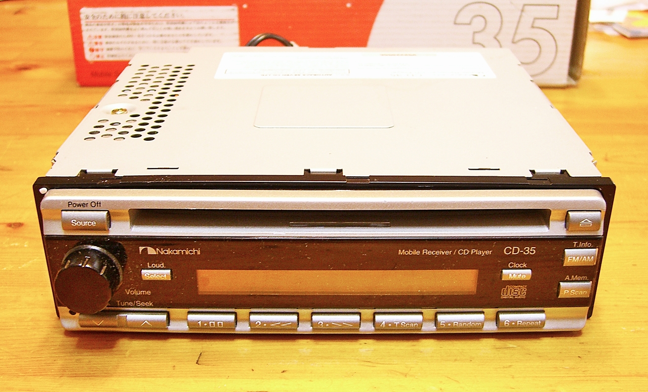 ナカミチ Nakamichi CD-35 1DINヘッドユニットを分解メンテナンスして