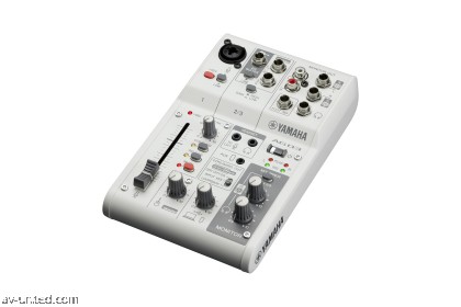 Yamaha AG03MK2 Live Streaming Mixer (White)