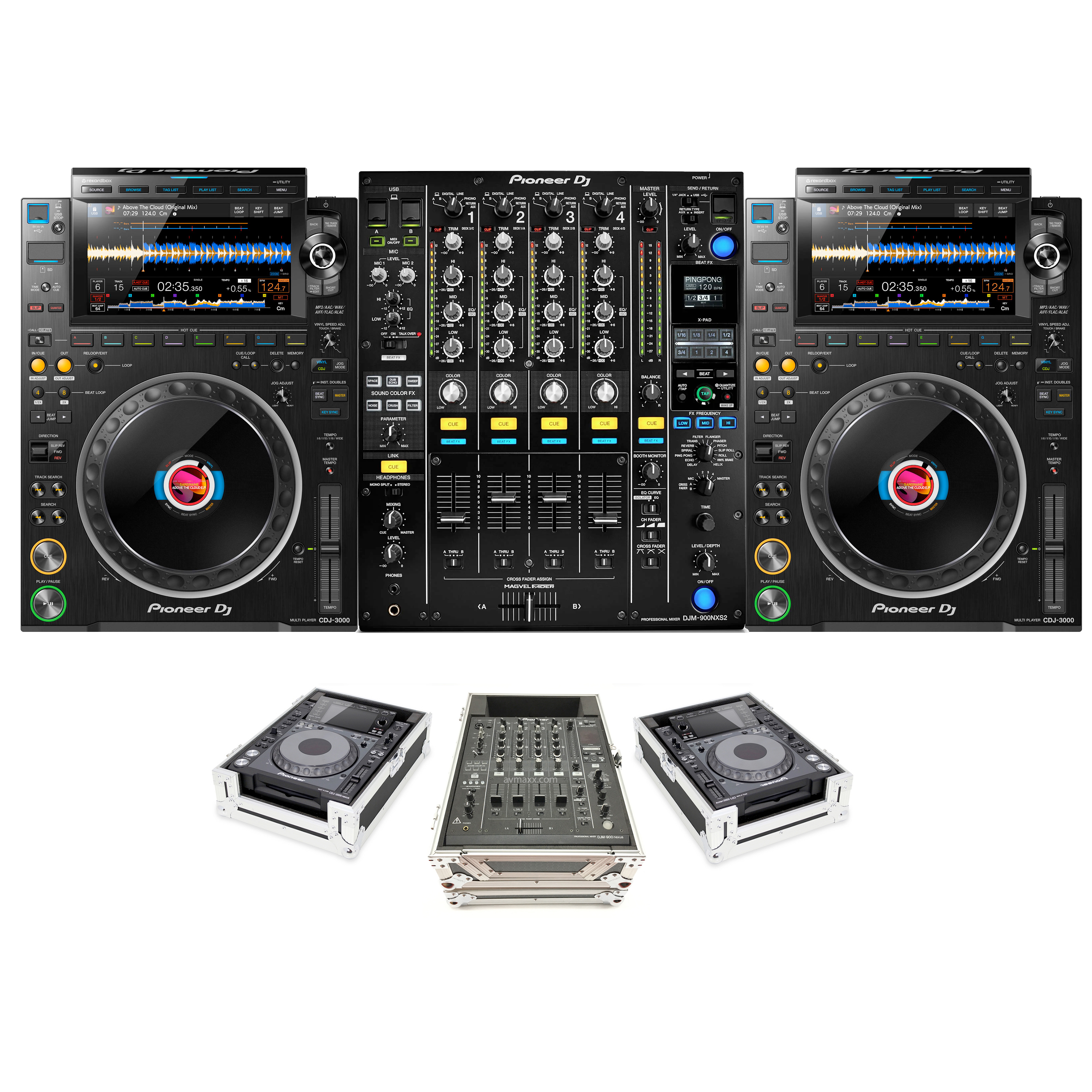 Pioneer CDJ-3000/DJM-900NXS2 Media Player Package Bundle