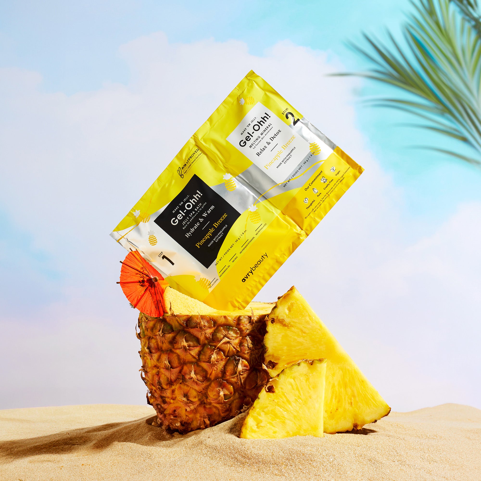 Pineapple Breeze Gel-Ohh Jelly Spa Pedicure Kit | AvryBeauty