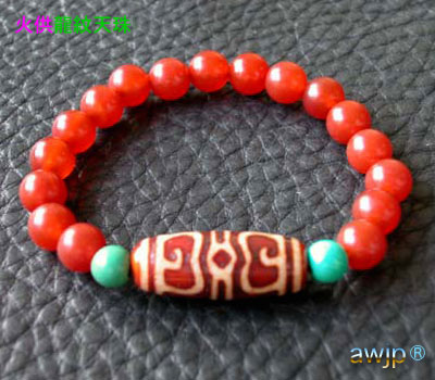 超激レア珍品‼︎ 赤龍紋太極天珠樽型