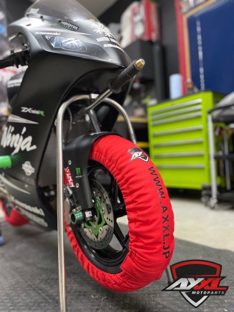 サーキットには必須 AXXL 12インチ 各色 タイヤウォーマー｜AxxL