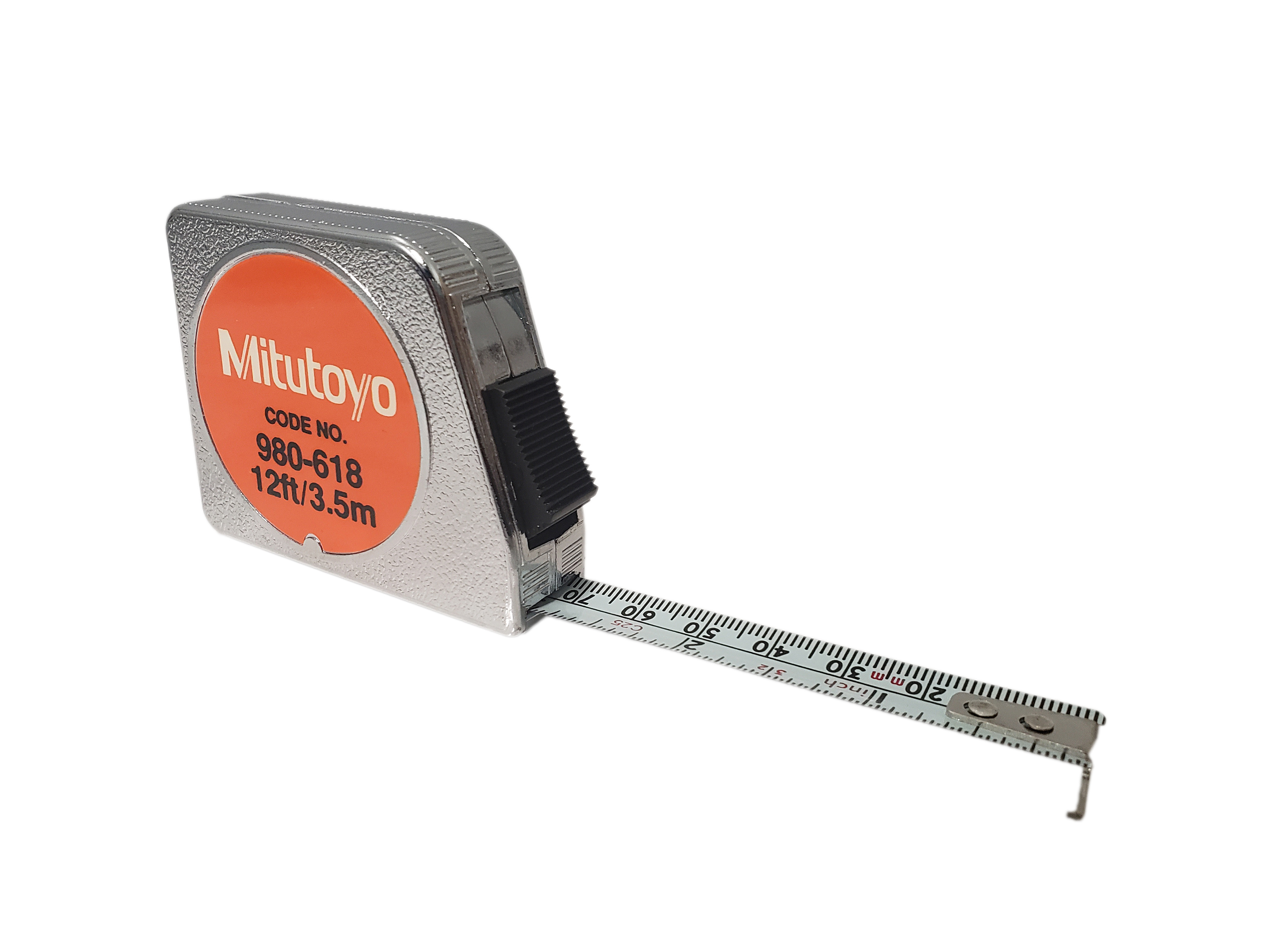 Mitutoyo 12 Ft. / 3.5m Tape Measure with Snap Lock - Metal C