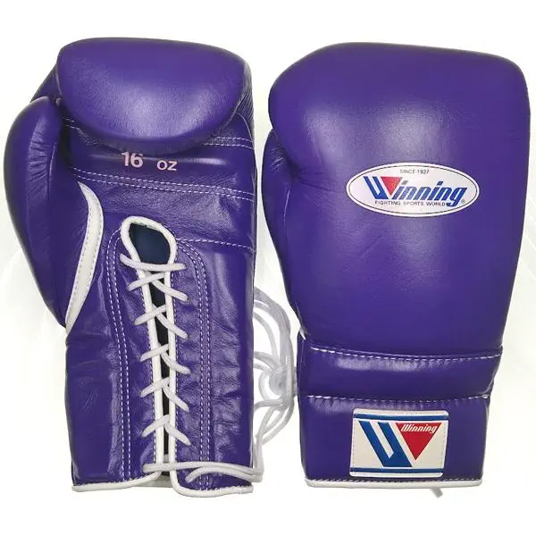 ウイニング winning ボクシンググローブ 16オンス 紫／金 ウイニング
