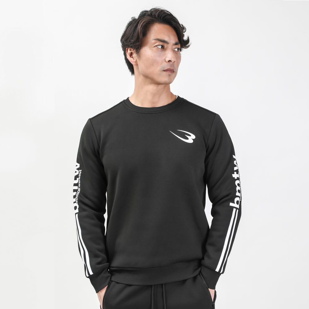 bmtw TECH トレーナー2 M ブラック MJ193MBK｜BODYMAKER
