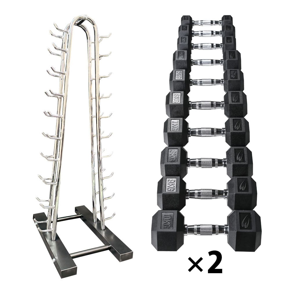 ダンベルタワー 六角ダンベルセット｜BODYMAKER（ボディメーカー）