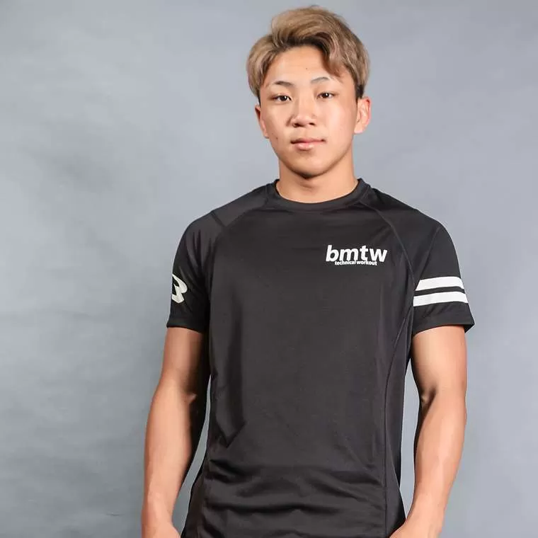 bmtw DRYメッシュハーフスリーブ1 S ブラック MD459SBK