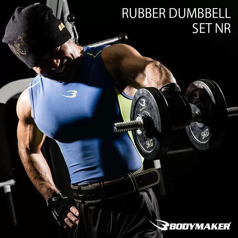ラバーダンベルセットNR20kg PR003DST20｜BODYMAKER（ボディ