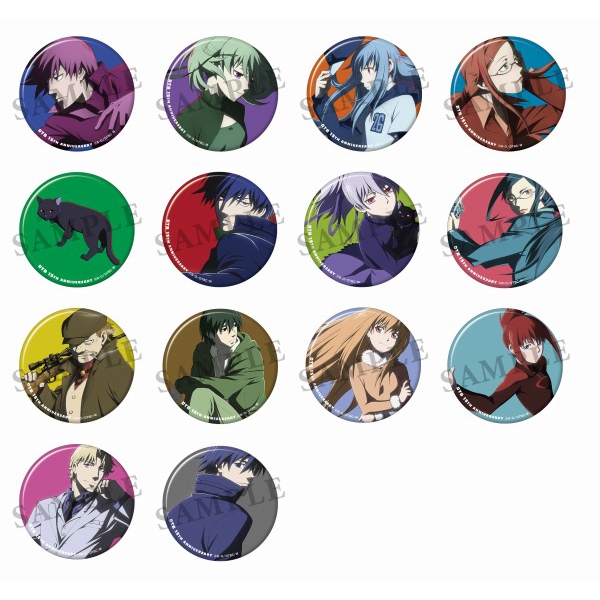 DARKER THAN BLACK パッケージ缶バッジ コンプリートセット 15th